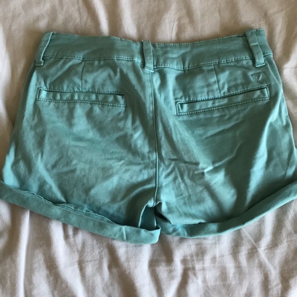 American Eagle Chino Midi Shorts in Turquoise - Picture 4 of 6
